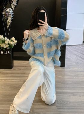 新款高级感牛仔半身裙百搭两件套