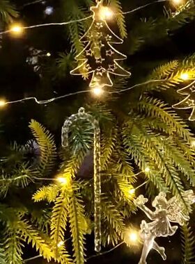 100pcs Christmas Home Decorations Crystal Acrylic Ornaments