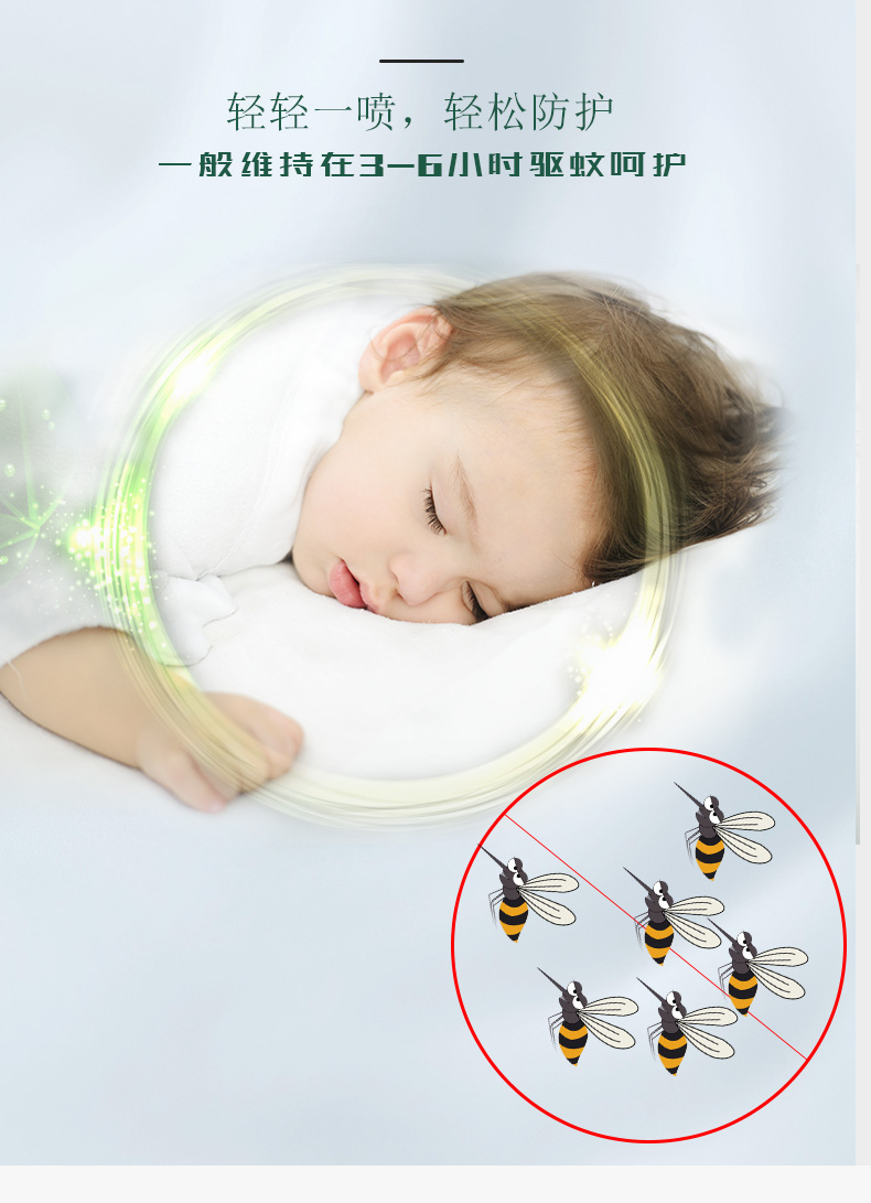 爱丽美居家日用专营店奇力康蚊不叮喷雾成人婴儿宝宝儿童驱蚊液户外防蚊止痒花露水装3