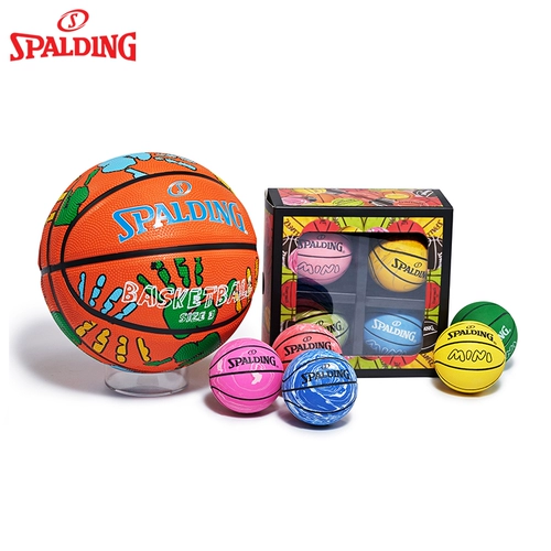 Spalding, баскетбольная маленькая высокая эластичная детская игрушка для тренировок, украшение