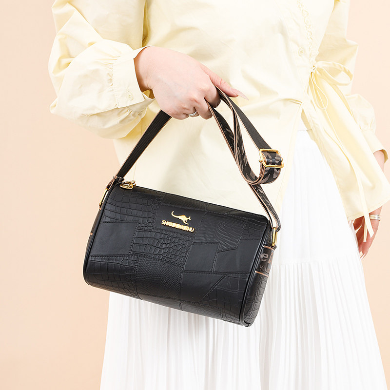 高级真皮女士斜挎包2025新款网红洋气女包休闲单肩妈妈包枕头包潮,淘宝优惠券,粉丝福利购,淘宝优惠卷