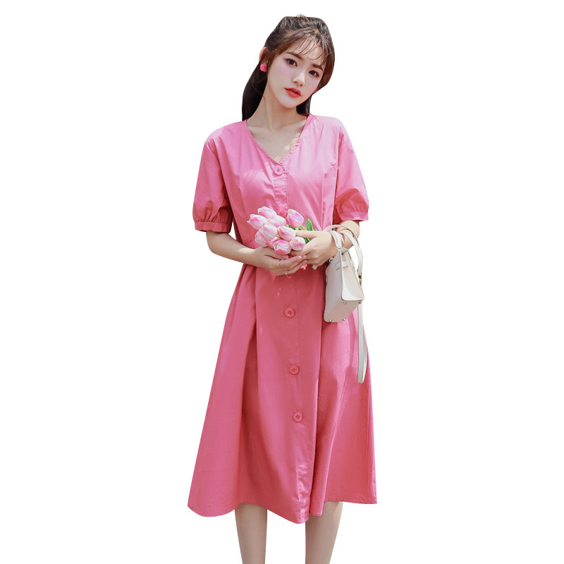 孕妇夏装过膝2021洋气夏天连衣裙 himibaby连衣裙