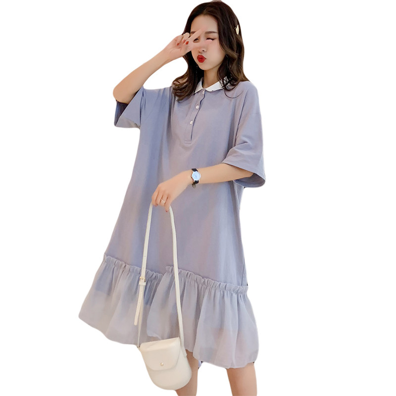 孕妇装夏装2021新款夏季短袖连衣裙 himibaby连衣裙