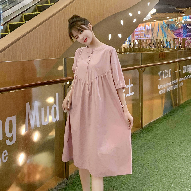 孕妈潮装夏天2021小香风洋气连衣裙 himibaby连衣裙