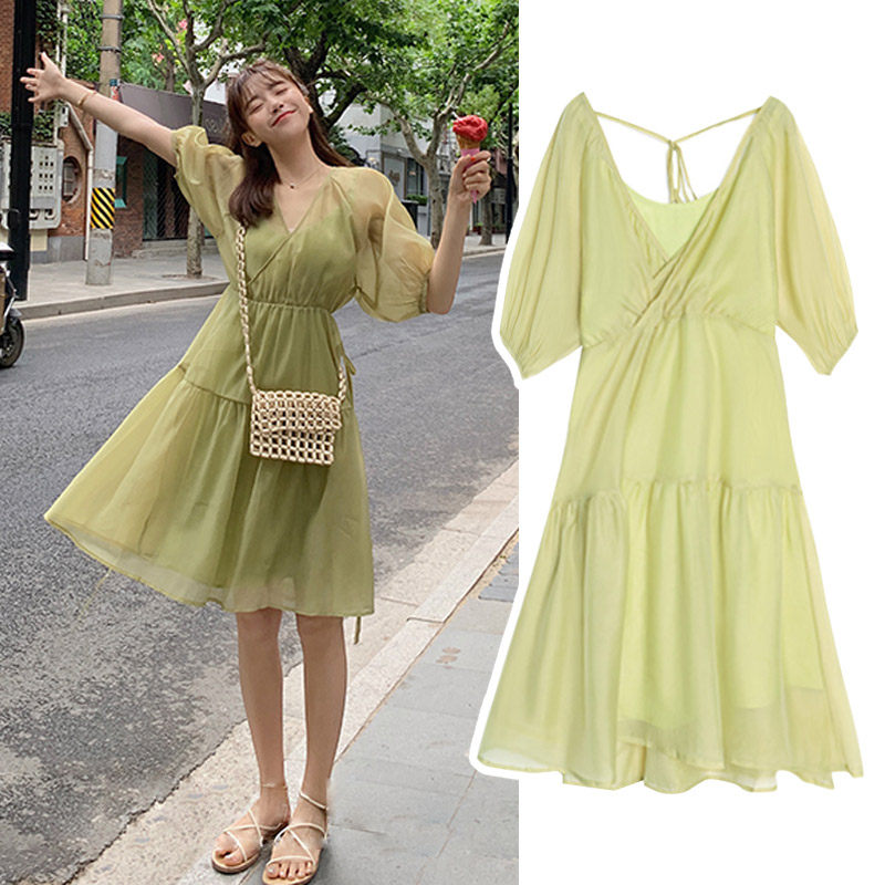 孕妇连衣裙仙女超仙夏季雪纺裙子 himibaby连衣裙