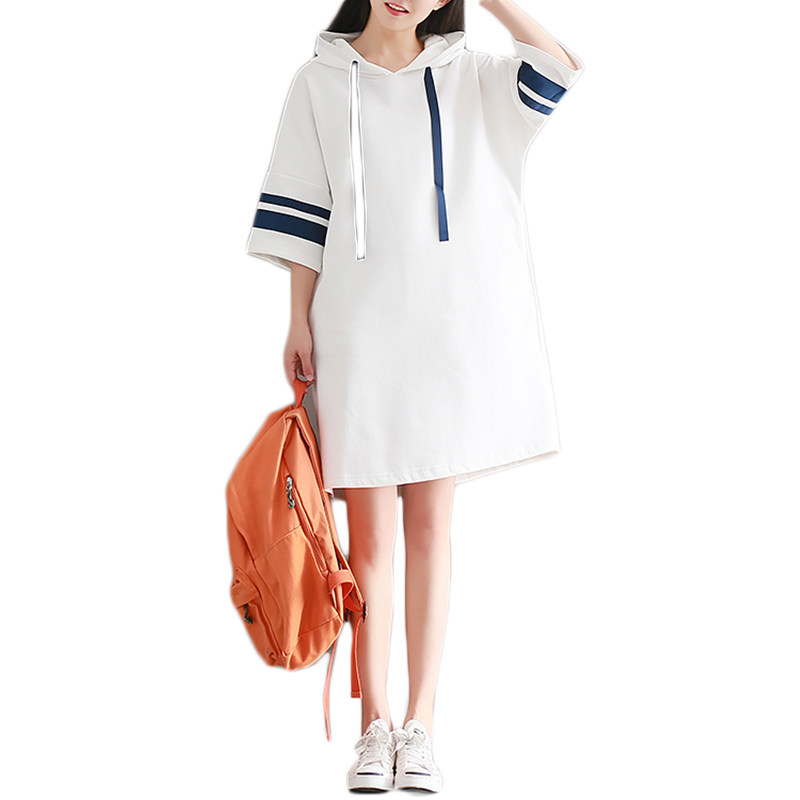 孕妇装夏天时尚款2021新款辣妈卫衣 himibaby连衣裙