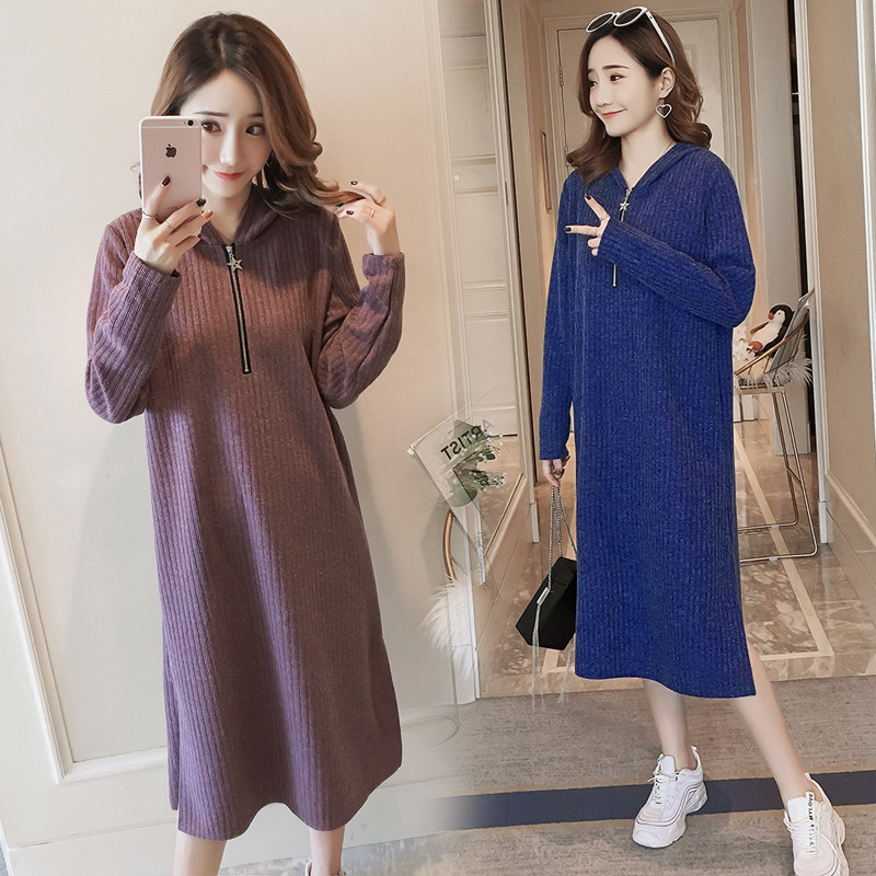 孕妈潮装孕妇春季连衣裙宽松卫衣 himibaby连衣裙