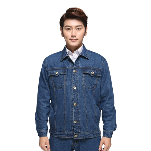 Джинсовый осенний искусственный комбинезон