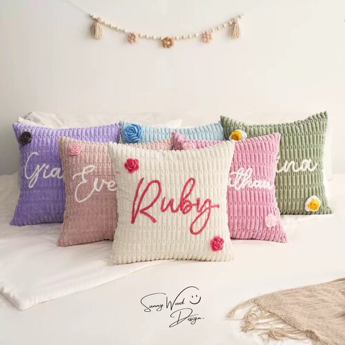 Baby bag个性化定制英文名字抱枕靠垫靠枕个性化定制枕套 - 图2