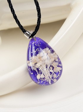 【天天特价】手工原创永生花项链