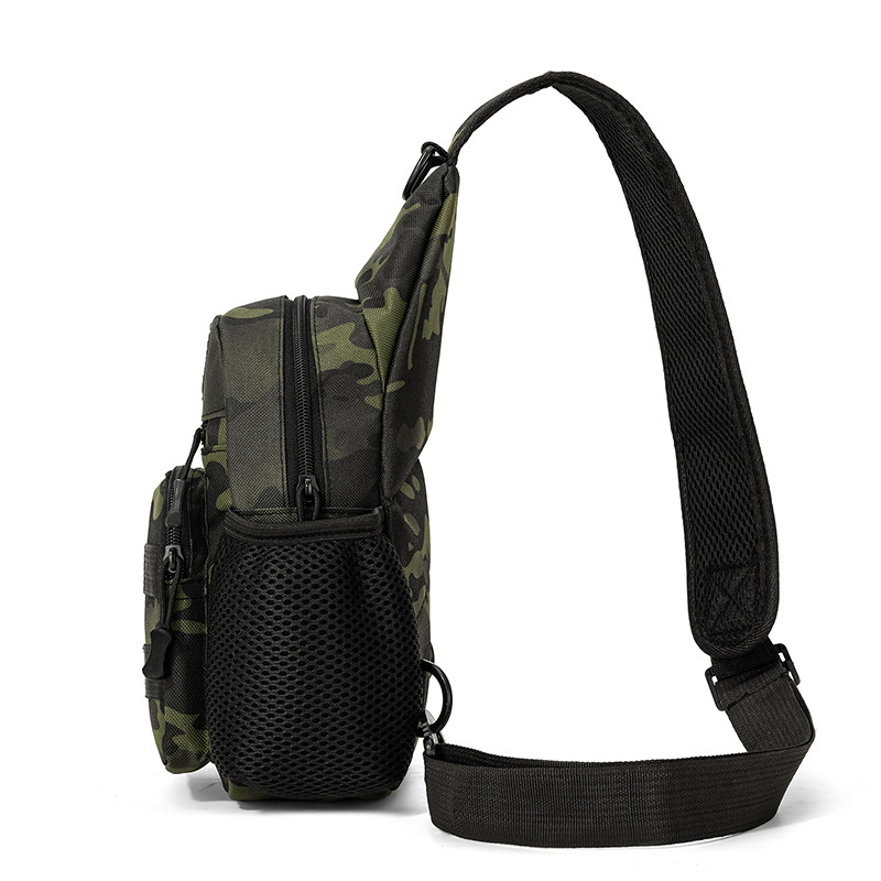 Outdoor running waterproof camouflage tactical chest bag for men