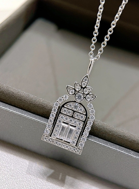 轻奢高级感幸运幸福之门项链