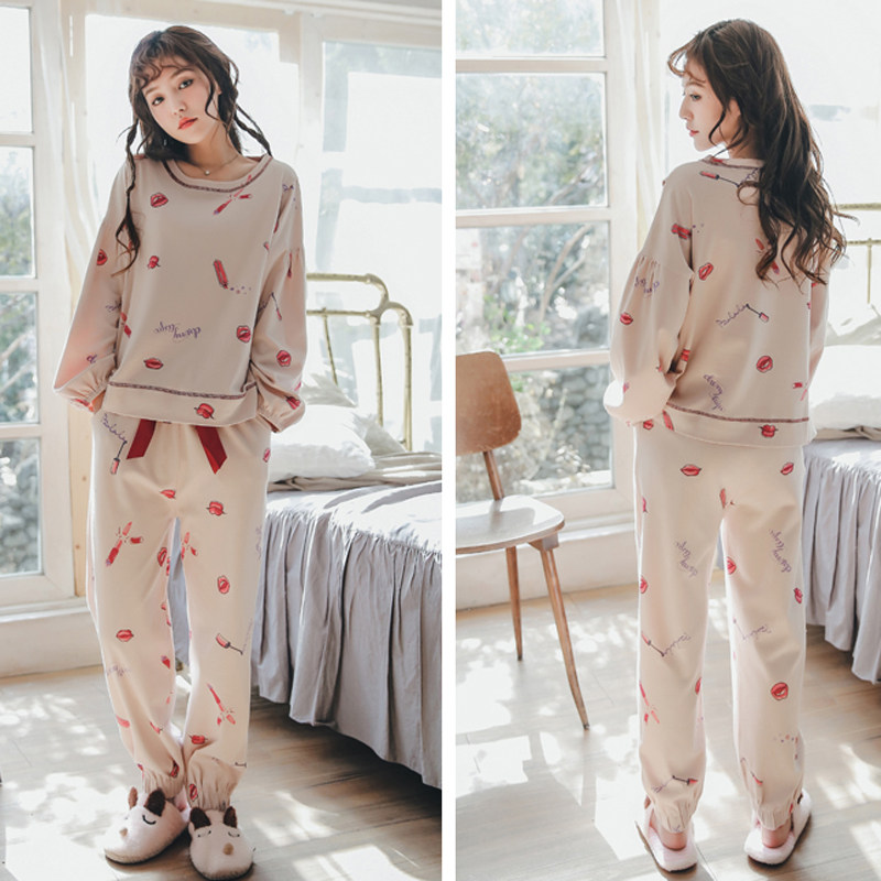 月子服春秋冬夏纯棉产妇哺乳期睡衣 欧美妃家居服套装