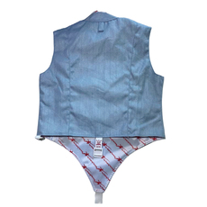 Форма для фехтования 新款蓝色击剑金属衣成人儿童可洗花剑金属衣抗氧化防变绿参加比赛