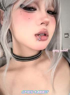 spicyrabbit双排圆珠choker