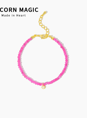 火龙果色项链甜酷叠戴生日礼物女