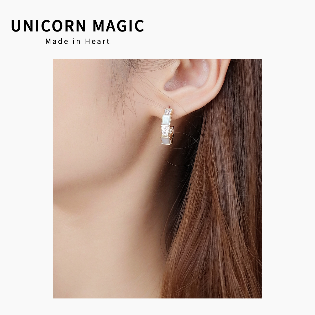 蛇骨大牌通勤气质耳环2023年新款潮银针简约百搭精致耳饰女名媛 - 图0