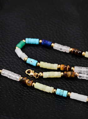 串珠项链女高级设计感小众情侣