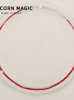 氛围感红色项链叠戴chocker