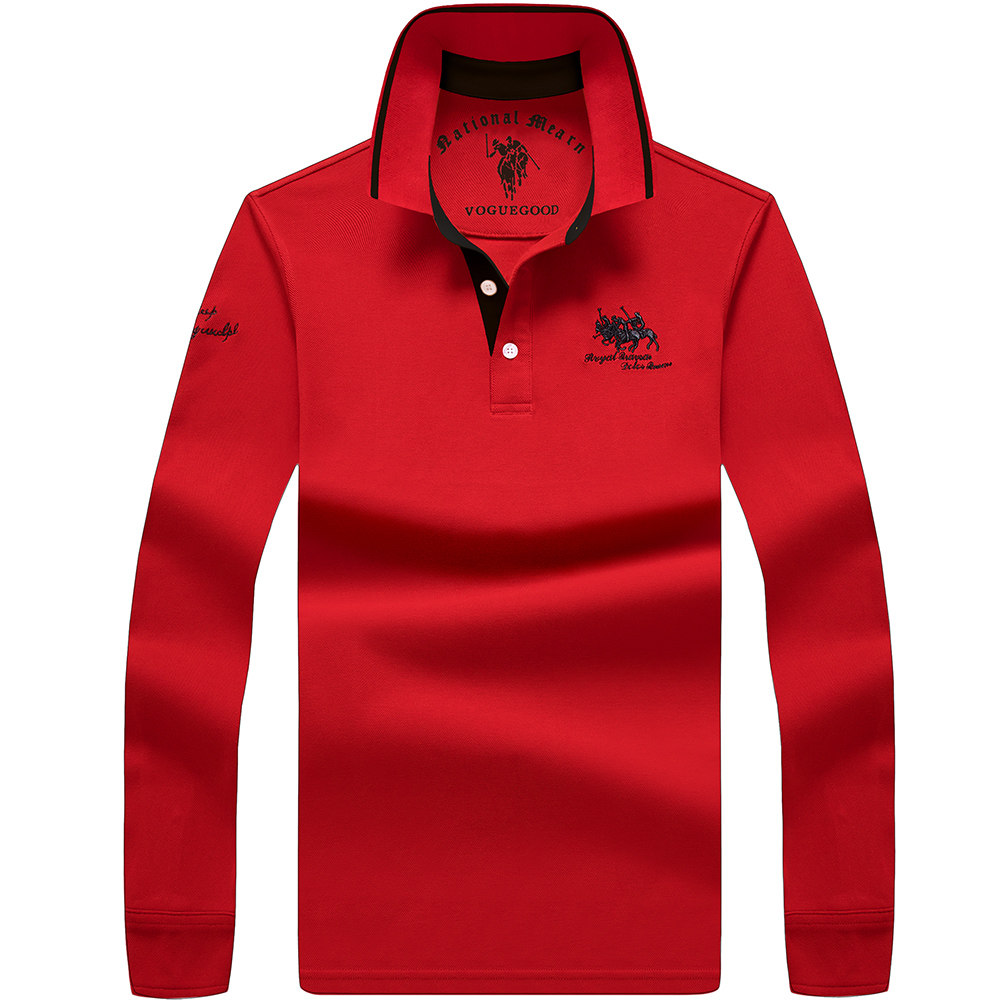 男士长袖翻领纯棉保罗2020潮polo衫 bakuboosT恤