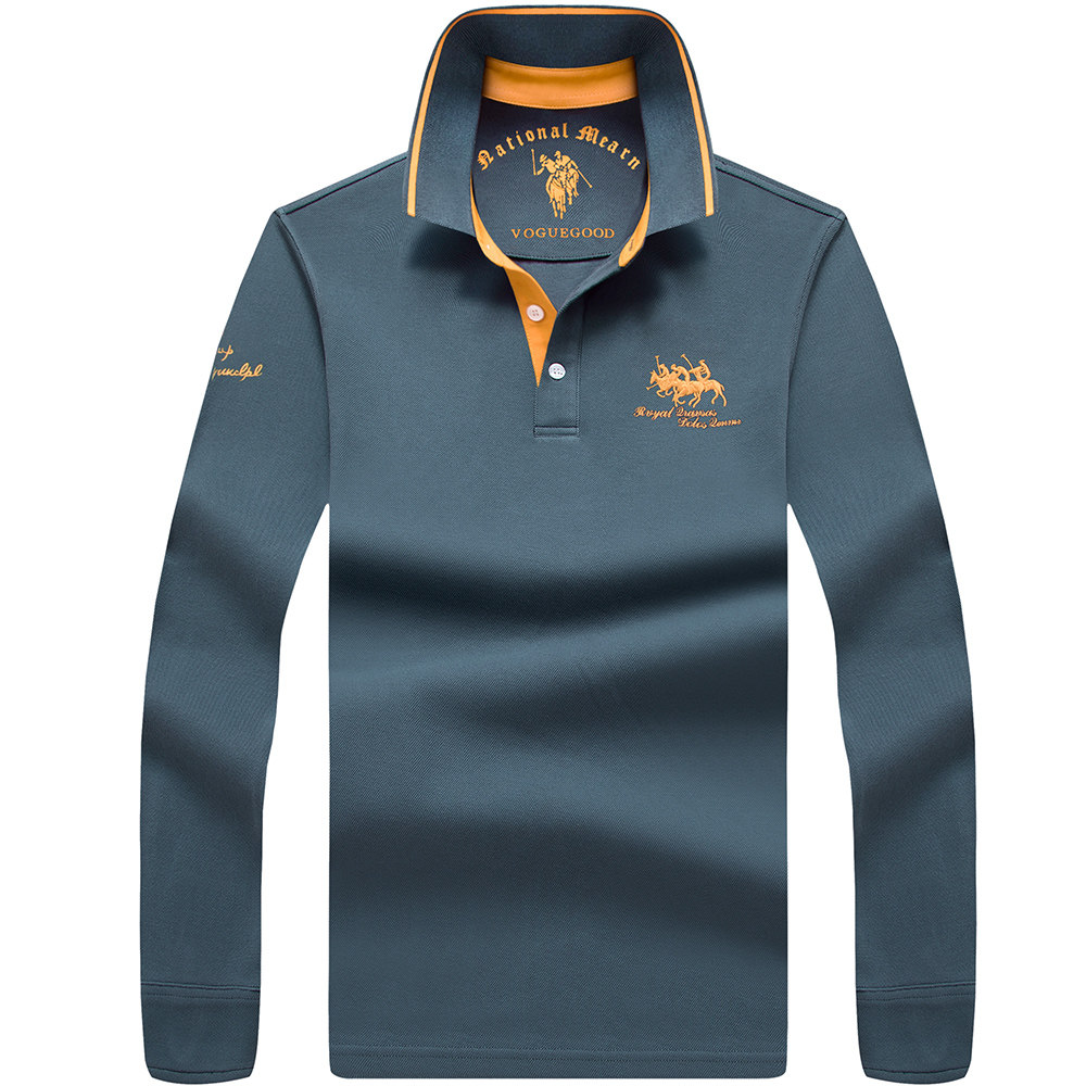 男士长袖翻领纯棉保罗2020潮polo衫 bakuboosT恤