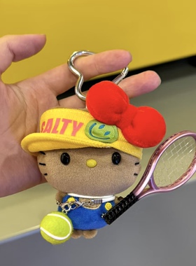 hellokitty豹纹凯蒂猫毛绒包挂件
