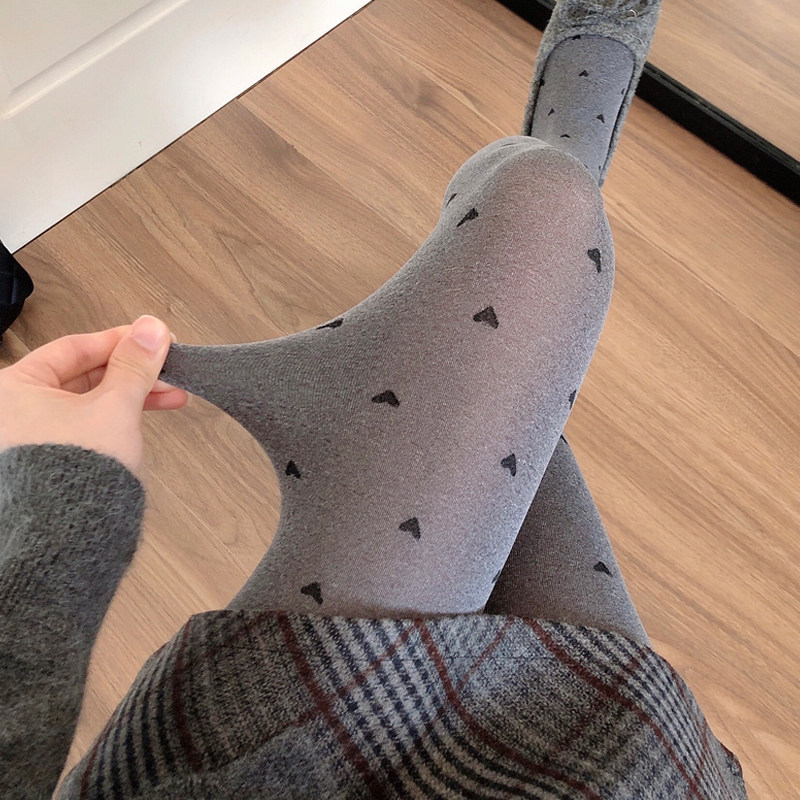 烟灰色打底裤秋冬芝麻灰小圆点连裤袜蝴蝶结提花丝袜深灰色打底袜,淘宝优惠券,粉丝福利购,淘宝优惠卷