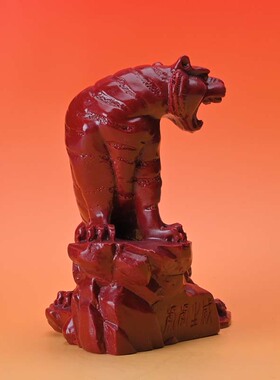 天然朱砂紫金砂招财老虎摆件大号虎虎生威客厅摆件装饰品摆设送礼