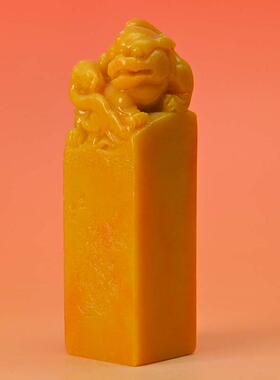 刻印章定制 玉石原石寿山石雕田黄石花卉貔貅印章玉玺姓名书法