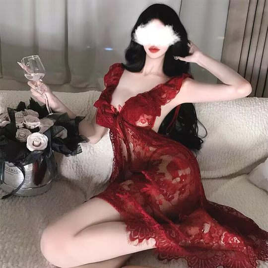 Sexy plus size hot French nightgown