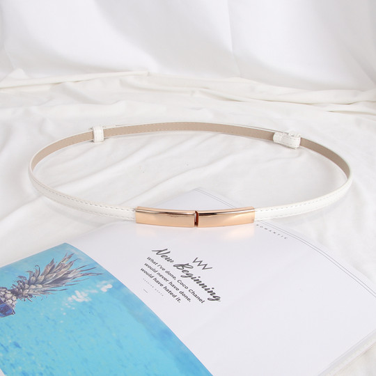 简约百搭女士细腰带时尚百搭装饰小皮带配连衣裙子收腰大衣腰链潮