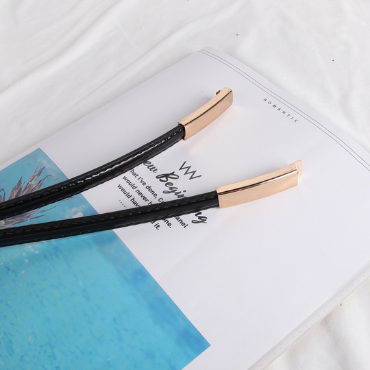 简约百搭女士细腰带时尚百搭装饰小皮带配连衣裙子收腰大衣腰链潮