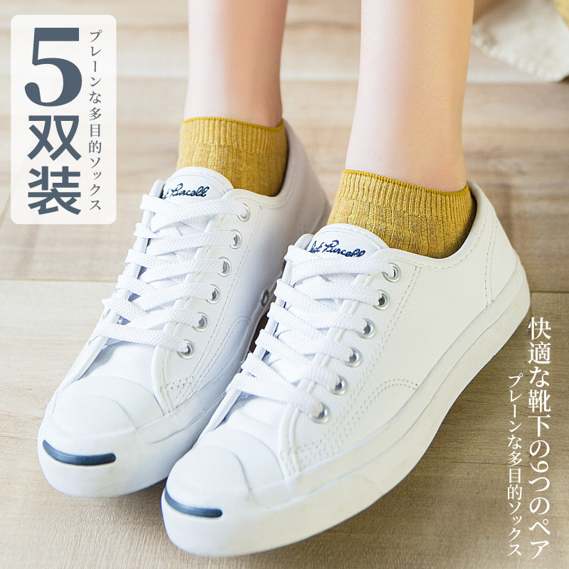 可爱日系韩国夏季纯色防臭女短袜 本度短袜/打底袜/丝袜/美腿袜