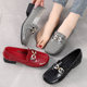 Lingfeng large-size genuine leather women's shoes soft and comfortable