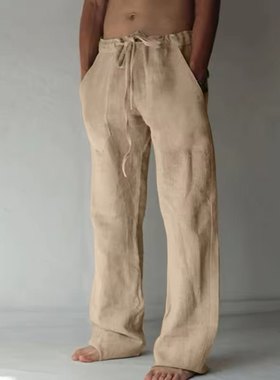 Men's casual trousers 男士休闲裤长裤休闲纯色薄款直筒宽松男裤
