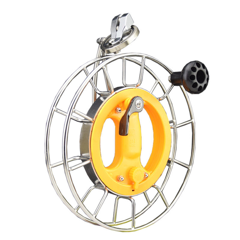 胜利不锈钢风筝轮成人专用手握钢板轮手刹车防倒转静音大轴承线盘 - 图3