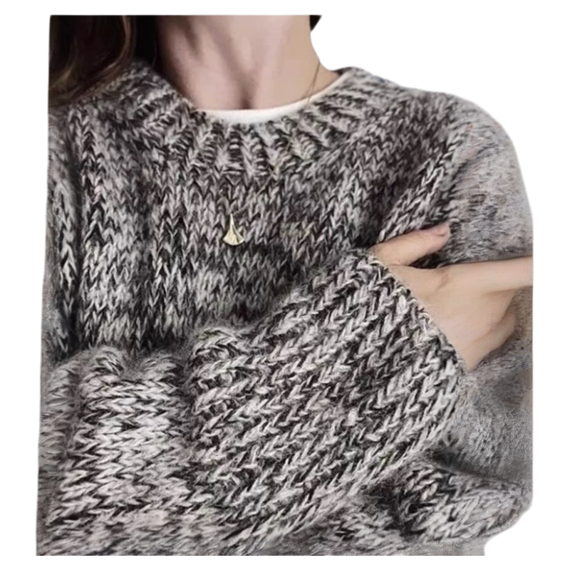 100%纯山羊绒毛衣女2025秋冬新款加厚宽松大码显瘦套头针织打底衫,淘宝优惠券,粉丝福利购,淘宝优惠卷