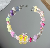 Cookie Nana House Original Handmade Beads Spring Ensemble Necklace (ship for 1-2 weeks of construction)