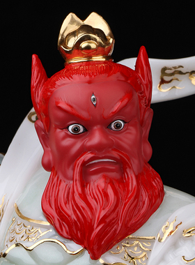 汉白玉王灵官神像神将火神王