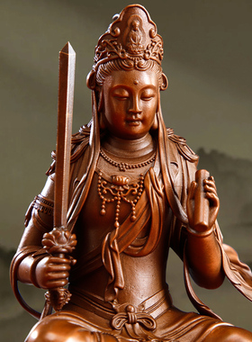 紫铜文殊菩萨佛像普贤菩萨