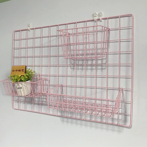 Железная сетка хранилище баскетбола фотостена установлена ​​на полке общежития для балкона реконструкция балкон небольшая висящая корзина Intert