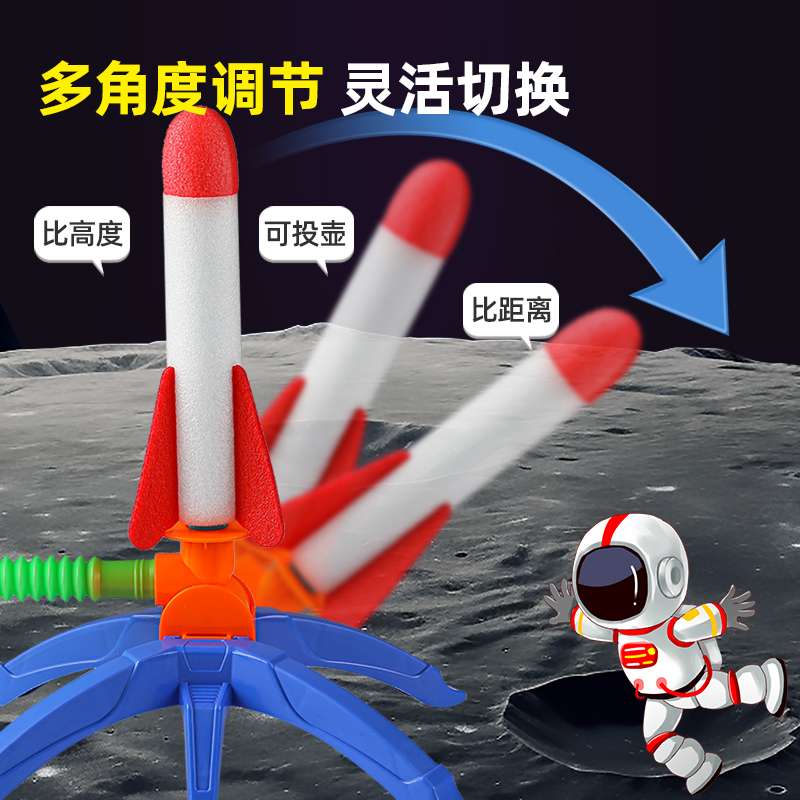 超大号儿童火箭航天发射模型可飞仿真战斗飞机耐摔款男孩益智玩具 - 图1