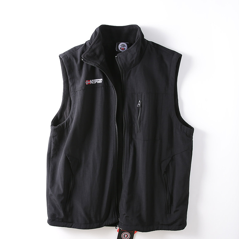 出北欧订单！多功能户外运动！秋冬男保暖摇粒绒加绒保暖立领马甲,淘宝优惠券,粉丝福利购,淘宝优惠卷