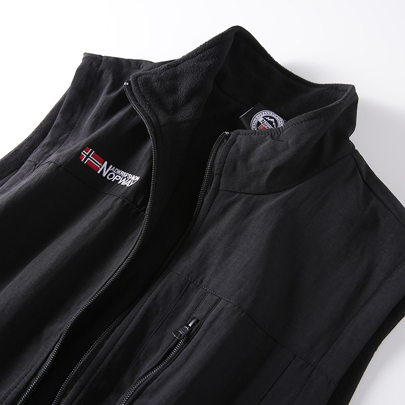 出北欧订单！多功能户外运动！秋冬男保暖摇粒绒加绒保暖立领马甲,淘宝优惠券,粉丝福利购,淘宝优惠卷