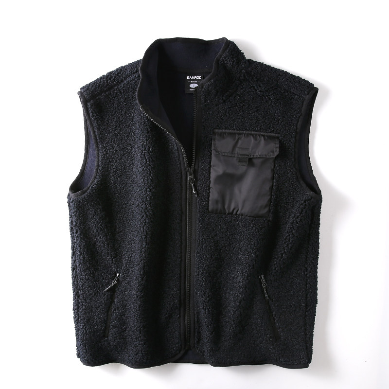 出日单！高密度颗粒绒！春秋男士蓄热保暖摇粒绒立领时尚马甲背心,淘宝优惠券,粉丝福利购,淘宝优惠卷