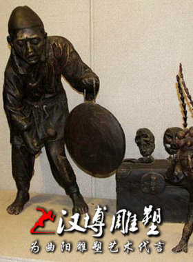 玻璃钢民俗人物文化雕像园林景观