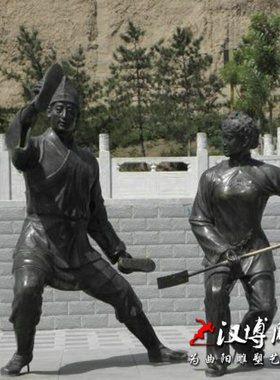 少数民族风园林景观人物雕塑