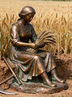 大型铸铜人物雕塑定制