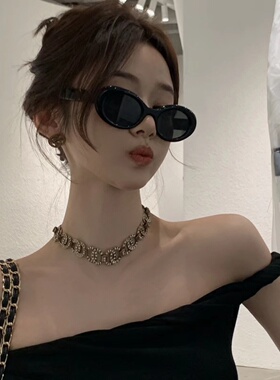 GM墨镜女欧美复古Y2K辣妹网红出游拍照眼镜防紫外线太阳镜显脸小