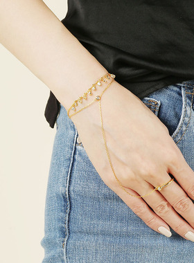 超闪锆石纯银韩版甜美风手饰品